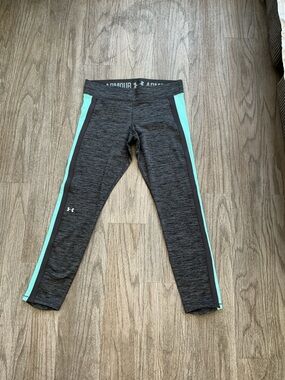 Under Armour Charcoal & Aqua Workout Leggings